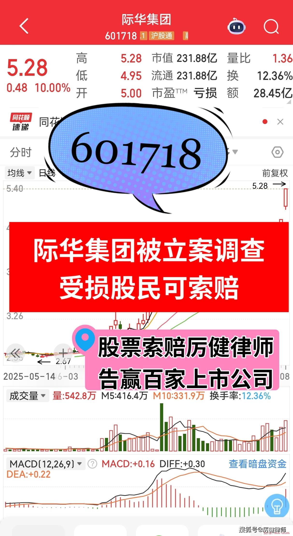 际华集团被立案 受损股民可索赔
